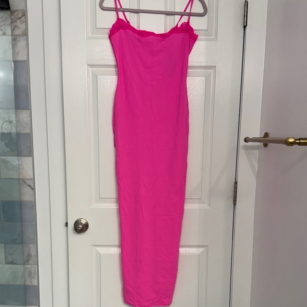 SKIMS Fuchsia Maxi Dress